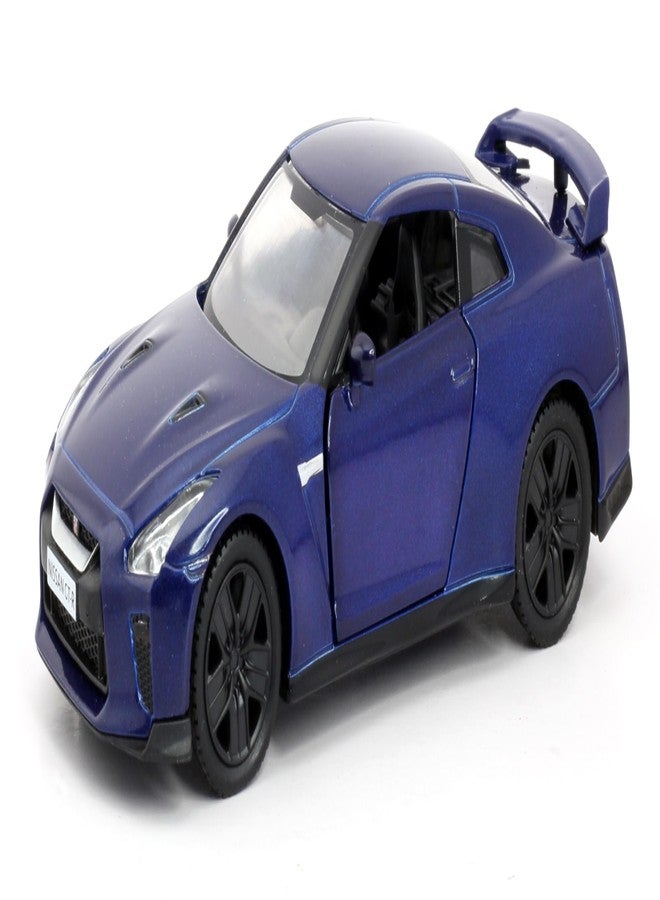 Rmz City 5 Inch Die Cast Nissan GT-R (R35) 2017 Toy Car 1:38 Scale Model | Licensed Collectible Vehicle with Opening Doors & Pullback Action | International Series for Kids & Car Lovers | Blue - Image 2